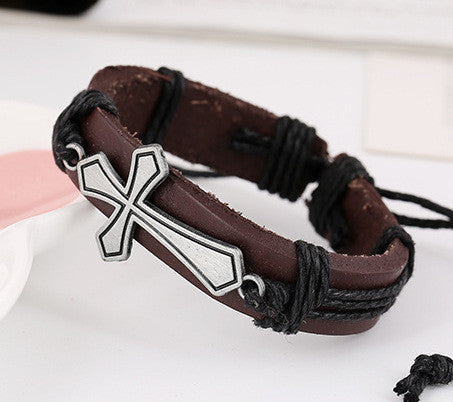 Personality Cross Woven Bracelet - Oh Yours Fashion - 2