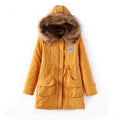 Wool Hood Long Slim Big Pocket Mid-length Coat - Oh Yours Fashion - 3