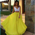 Pure Color High Waist Flared Maxi Skirt - Oh Yours Fashion - 1