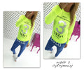Scoop Long Sleeves Letter Flower Print Slim Blouse - Oh Yours Fashion - 7