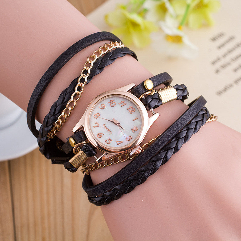 Bright Color Multilayer Woven Watch - Oh Yours Fashion - 4