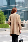 Korean Knit V-neck Cardigan Loose Solid Color Sweater - Oh Yours Fashion - 5