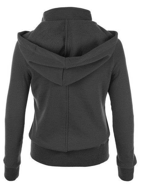 Women Button Hooded Removable Hat Coat - O Yours Fashion - 4