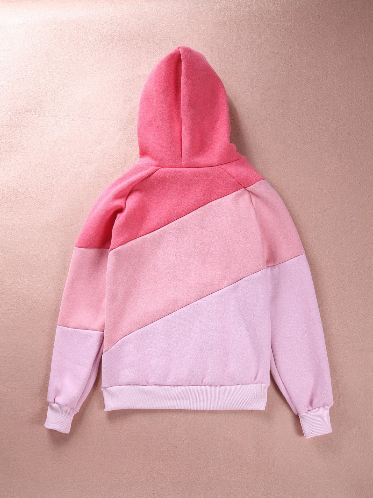 Color Block Patchwork High Neck Sport Hoodie - O Yours Fashion - 8
