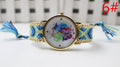 Color Matching Spinning Butterfly Flower Print Watch - Oh Yours Fashion - 9