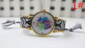 Color Matching Spinning Butterfly Flower Print Watch - Oh Yours Fashion - 2
