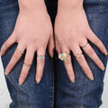 Exaggerate Elephant Snake Multi Combination Rings - Oh Yours Fashion - 7
