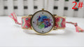 Color Matching Spinning Butterfly Flower Print Watch - Oh Yours Fashion - 4