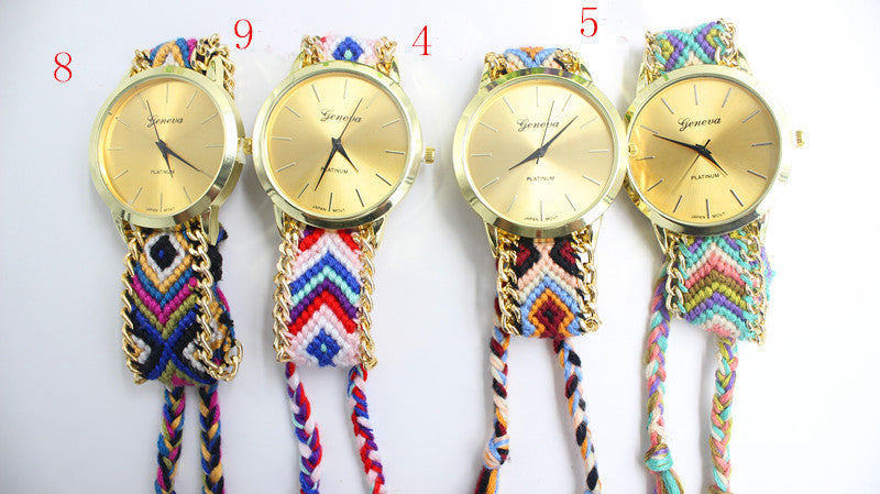 Handmade DIY Woven Bracelet Watch - Oh Yours Fashion - 3