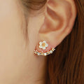 Little Daisy Flowers Back Hanging Earring - Oh Yours Fashion - 1