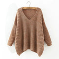 Fashion Dropped Shoulder Batwing Sleeve Sweater - Oh Yours Fashion - 3