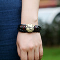 Capricornus Constellation Woven Leather Bracelet - Oh Yours Fashion - 3