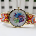 Color Matching Spinning Butterfly Flower Print Watch - Oh Yours Fashion - 5
