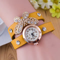 Crystal Butterfly Bracelet Watch - Oh Yours Fashion - 3