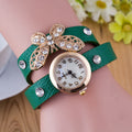 Crystal Butterfly Bracelet Watch - Oh Yours Fashion - 6