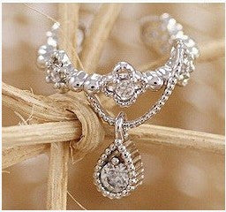 Crystal Water Drop Beautiful Ear Clip - Oh Yours Fashion - 3
