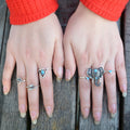 Exaggerate Elephant Snake Multi Combination Rings - Oh Yours Fashion - 5