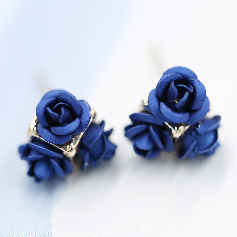 Ceramic Roses Diamond Earring - Oh Yours Fashion - 16
