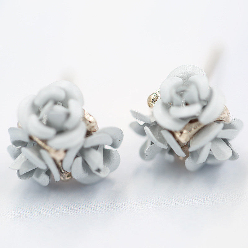 Ceramic Roses Diamond Earring - Oh Yours Fashion - 4