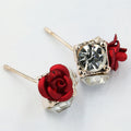 Ceramic Roses Diamond Earring - Oh Yours Fashion - 6