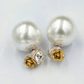 Sweet Roses Flowers Diamond Stud Earrings - Oh Yours Fashion - 11