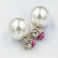 Sweet Roses Flowers Diamond Stud Earrings - Oh Yours Fashion - 13