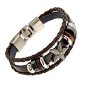 Retro Star Beaded Leather Woven Bracelet - Oh Yours Fashion - 3