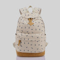Giraffe Print Simple Fashion Canvas School Backpack - Oh Yours Fashion - 5