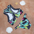 Spaghetti Strap Flower Print Low Waist Bikini Set Swimwear - OhYoursFashion - 5