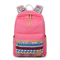 Flower Print Casual Backpack Canvas School Travel Bag - Oh Yours Fashion - 6