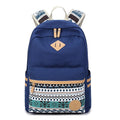 Flower Print Casual Backpack Canvas School Travel Bag - Oh Yours Fashion - 4