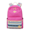 Flower Print Casual Backpack Canvas School Travel Bag - Oh Yours Fashion - 8
