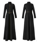 Beautiful High Neck Slim Super Long Coat - Oh Yours Fashion - 7
