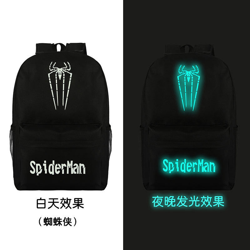 Noctilucent Canvas Chic Backpack Black School Bag - Oh Yours Fashion - 19