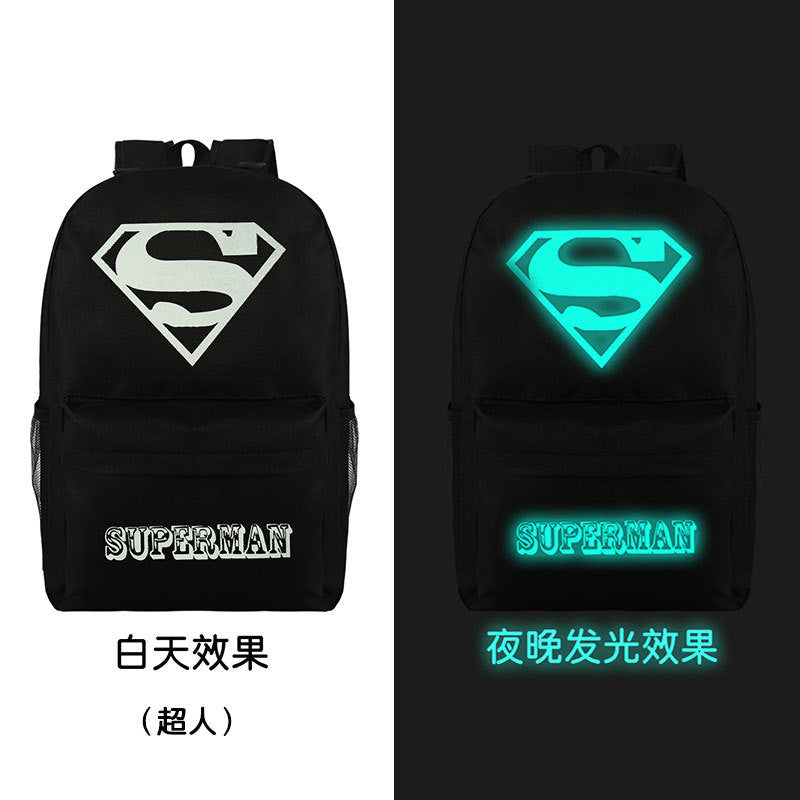 Noctilucent Canvas Chic Backpack Black School Bag - Oh Yours Fashion - 8