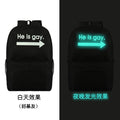 Noctilucent Canvas Chic Backpack Black School Bag - Oh Yours Fashion - 20