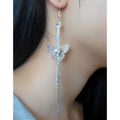 Exaggerated Crystal Tassels Party Earrings - Oh Yours Fashion - 4