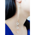 Exaggerated Crystal Tassels Party Earrings - Oh Yours Fashion - 25