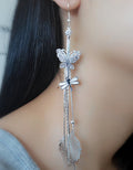 Exaggerated Crystal Tassels Party Earrings - Oh Yours Fashion - 6