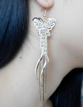 Exaggerated Crystal Tassels Party Earrings - Oh Yours Fashion - 17