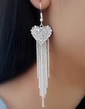Exaggerated Crystal Tassels Party Earrings - Oh Yours Fashion - 37