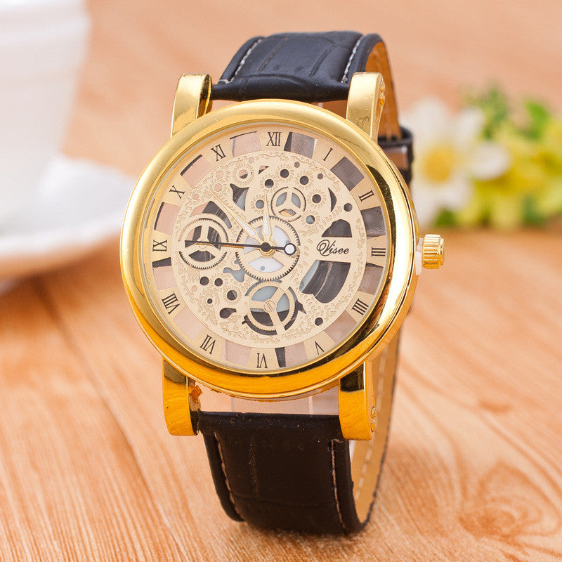 Hollow Out Round Dial Fashion Watch - Oh Yours Fashion - 4