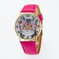 Glasses Cat Face Dial PU Watch - Oh Yours Fashion - 11