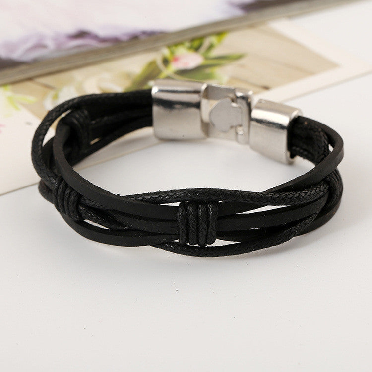 Fashion Braided Leather Bracelet - Oh Yours Fashion - 3