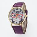 Glasses Cat Face Dial PU Watch - Oh Yours Fashion - 4