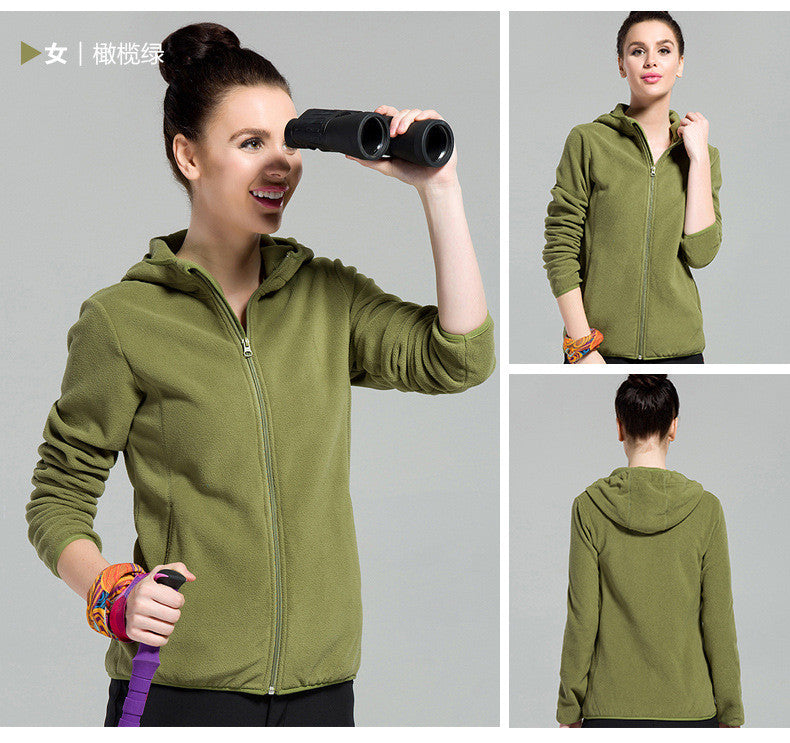 Outdoors Windproof Hooded Pure Color Cardigan Hoodie - Oh Yours Fashion - 10