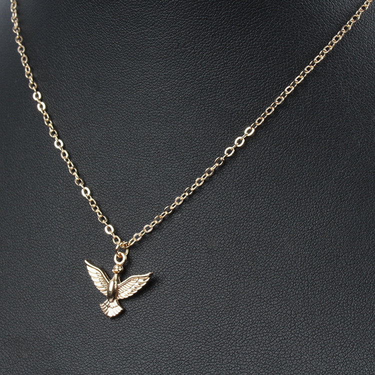 Contracted Bird Alloy Electroplating Pendant Necklace - Oh Yours Fashion - 1