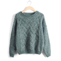 Scoop Pull Over Knitting Sweater - Oh Yours Fashion - 4