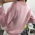 Scoop Pull Over Knitting Sweater - Oh Yours Fashion - 11