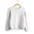 Scoop Pull Over Knitting Sweater - Oh Yours Fashion - 9